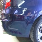 ホンダ・ストリームのリヤバンパーの板金塗装｜千葉県市川市のI様の自動車修理